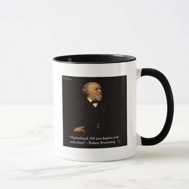 Robert Browning Berömd Moderskap Citat Mugg (Höger)