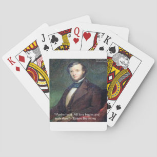 Robert Browning Citat om moderskap Casinokort