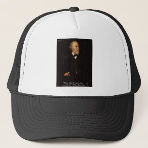 Robert Browning "Grow Old" citatteckensnitt och ci Truckerkeps