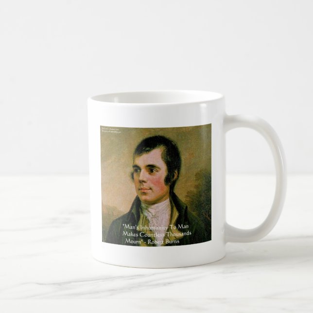 Robert Burns Berömd Citat Kaffemugg (Höger)