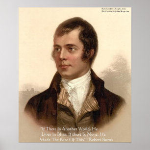 Robert Burns Berömd Citat Poster