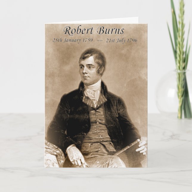 ROBERT BURNS CARD HELGKORT (Framsida)