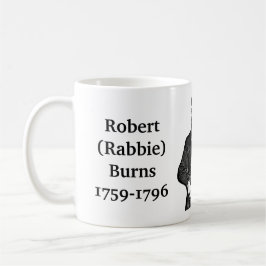 Robert Burns citat om poetmålare och ljugande Kaffemugg