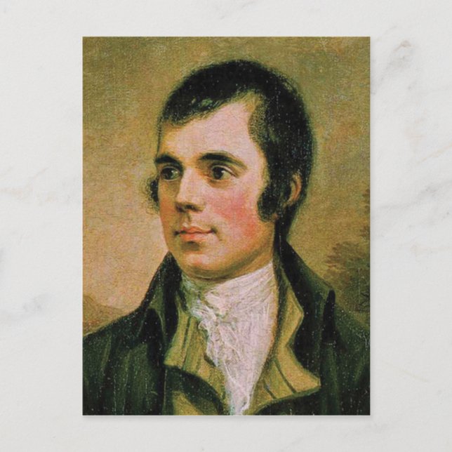 Robert Burns, fira Burns natt Vykort (Framsida)