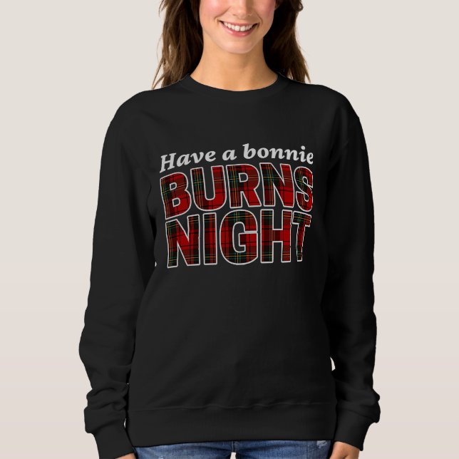 Robert Burns "Ha en Bonnie Burns Natt" årlig Su T Shirt (Framsida)