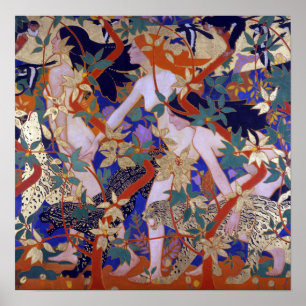 Robert Burns Hunt Diana och hennes nymphs Poster