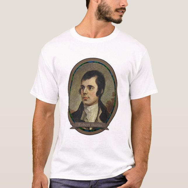 Robert Burns, Porträtt från Skottlands nationalban Tee Shirt (Framsida)