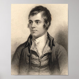 Robert Burns Porträtt Poster