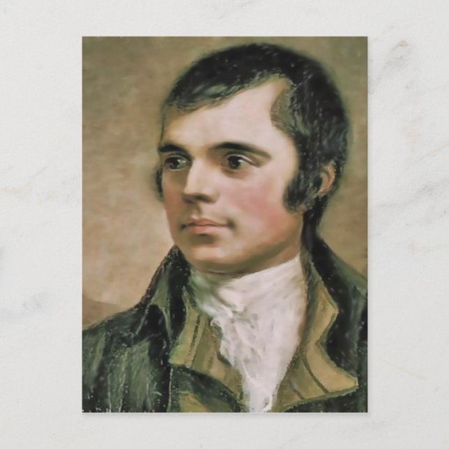 Robert Burns Porträtt Postkort Vykort (Framsida)