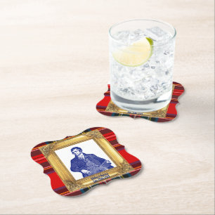 Robert Burns Royal Stewart Play Jan 25 Cocktail Underlägg Papper