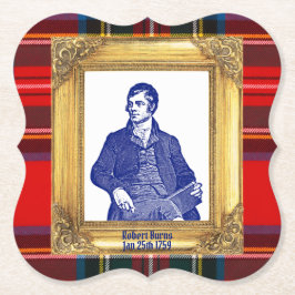 Robert Burns Royal Stewart Play Jan 25 Cocktail Underlägg Papper