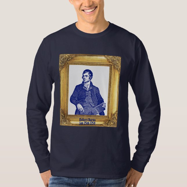 Robert Burns Royal Stewart Play Jan 25 T Shirt (Framsida)