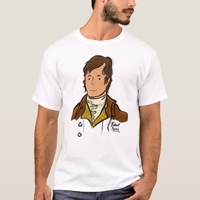 Robert Burns Scotland's National Poet T Shirt (Framsida)