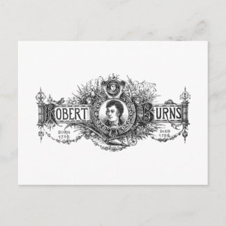 Robert Burns Scottish poet and lyricist, Skottland Vykort