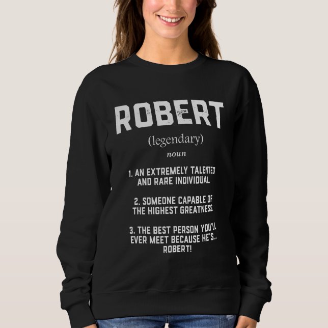 Robert Definition Talated Underbar Bob Cosplay Rob T Shirt (Framsida)