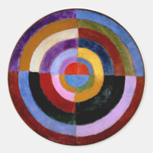 Robert Delaunay abstrakt art Runt Klistermärke