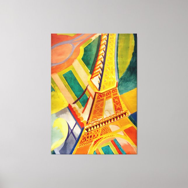 Robert Delaunay - Eiffel Torn Canvastryck (Framsida)