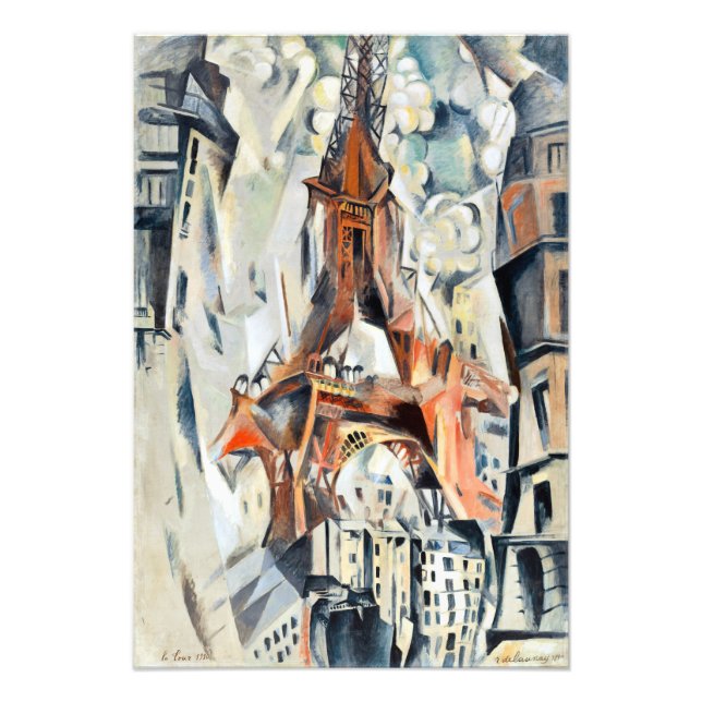 Robert Delaunay Eiffel Torn Fototryck (Framsidan)