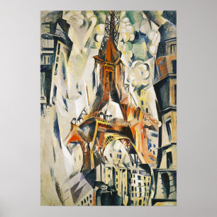 Robert Delaunay Eiffel Torn Poster