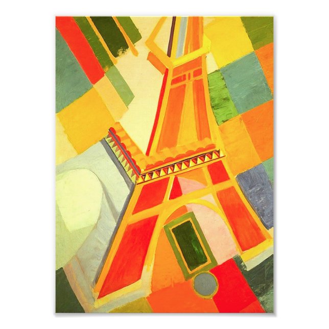 Robert Delaunay Eiffel Torn Print Fototryck (Framsidan)