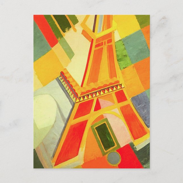 Robert Delaunay Eiffel Torn vycard Vykort (Framsida)