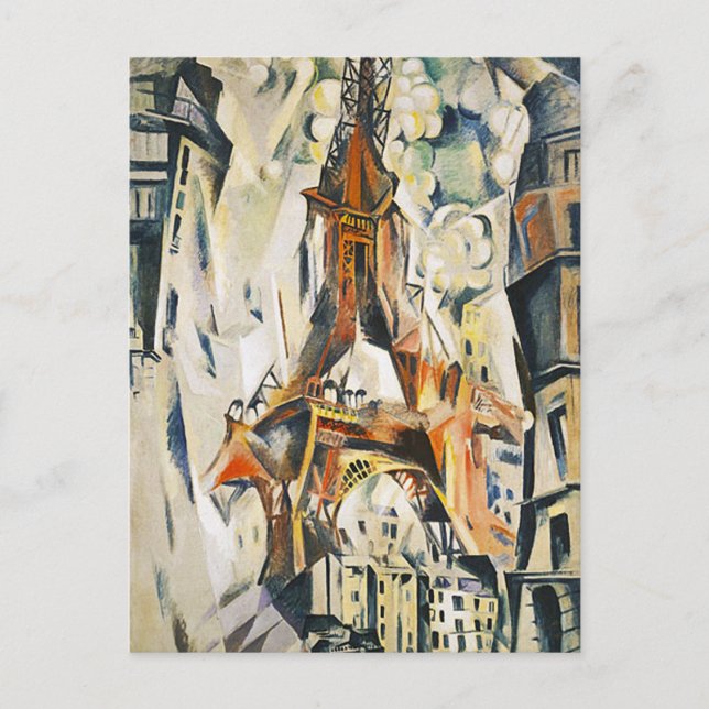 Robert Delaunay Eiffel tornvykort Vykort (Framsida)