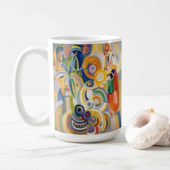 Robert Delaunay - Portugisisk kvinna Kaffemugg (Med munk)