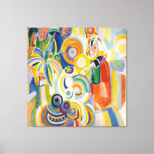 Robert Delaunay - Portugisiska Woman Canvastryck