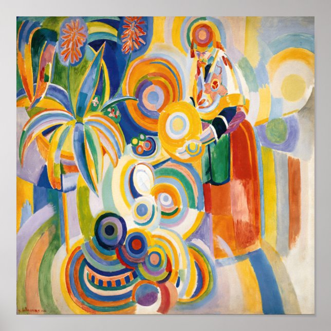 Robert Delaunay - Portugisiska Woman Poster (Framsidan)