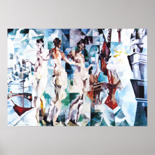 Robert Delaunay staden av den Paris affischen Poster