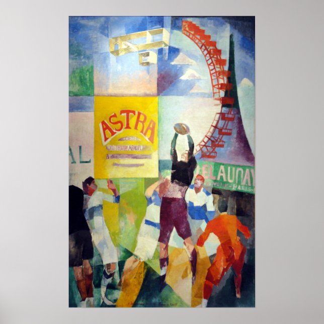 Robert Delaunay the Cardiff Team Poster (Framsidan)