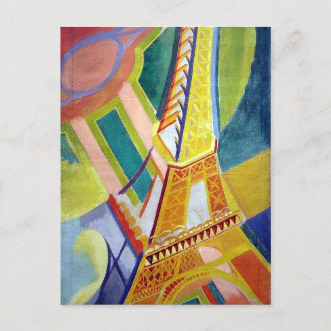 Robert Delaunay Tour Eiffel Vykort (Framsida)