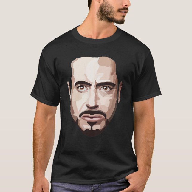 Robert Downey Jr T Shirt (Framsida)