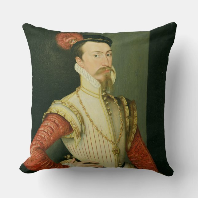 Robert Dudley (1532-88) 1st Earl av Leicester, c.1 Kudde (Framsida)