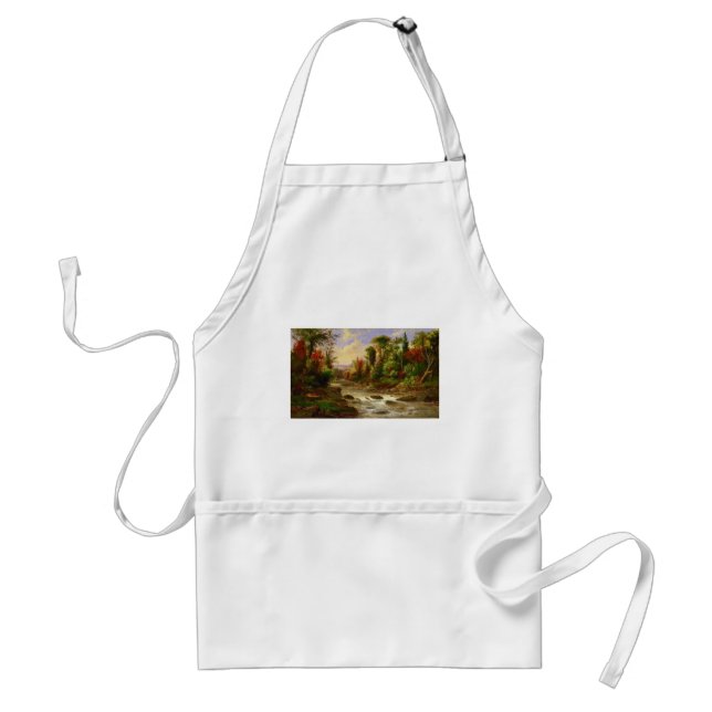 Robert Duncanson för flod för höstnedgångskog öde Förkläde (Framsidan)
