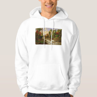 Robert Duncanson för flod för höstnedgångskog öde Hoodie