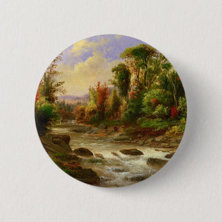 Robert Duncanson för flod för höstnedgångskog öde Knapp