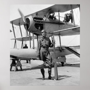 Robert E. Byrd med Hydroaeroplane, 20-tal Poster