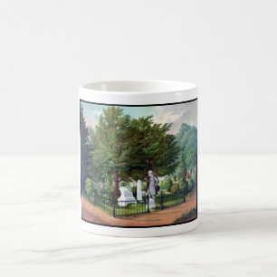 Robert E. Lee Besöka Stonewall Jacksons grav Kaffemugg