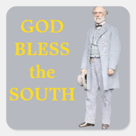 ROBERT E. LEE FYRKANTIGT KLISTERMÄRKE