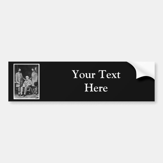 Robert E. Lee General Custis Lee Col. Taylor 1865 Bildekal (Framsidan)