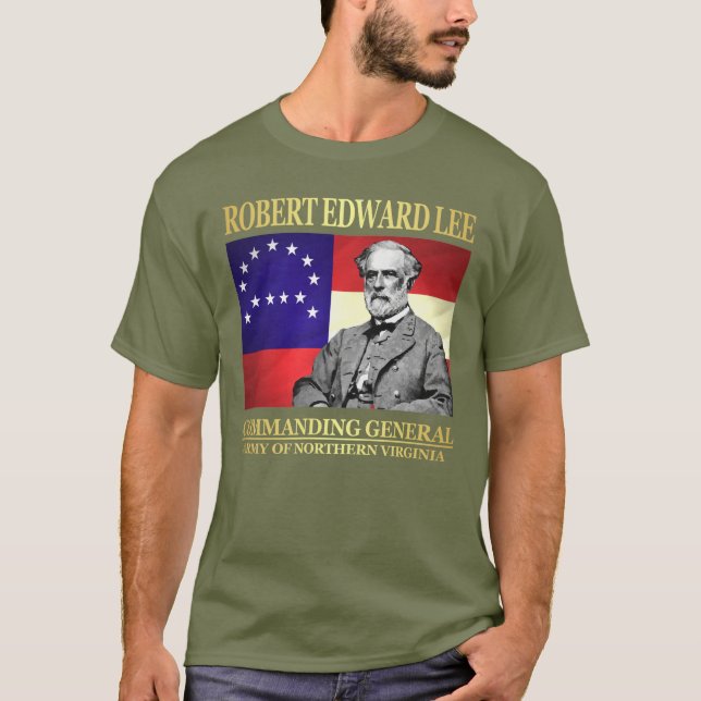 Robert E Lee (generalbefälhavare) T Shirt (Framsida)