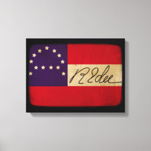Robert E Lee Headquarters Flagga Skriv ut Canvastryck