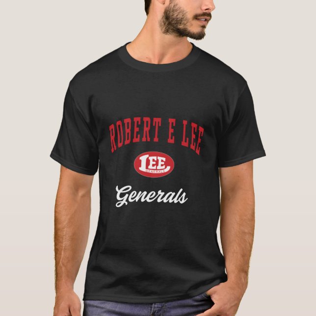 Robert E Lee High School Generals C3 T Shirt (Framsida)