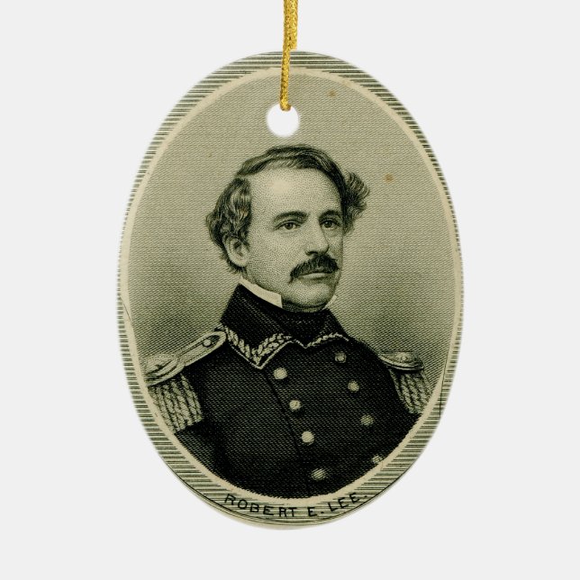 Robert E. Lee Julgransprydnad Keramik (Framsidan)