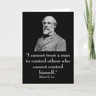 Robert E. Lee och citat Kort