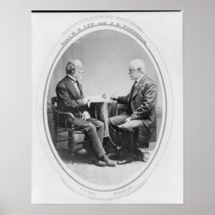 Robert E. Lee och Joseph E. Johnston Poster