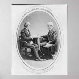 Robert E. Lee och Joseph E. Johnston Poster