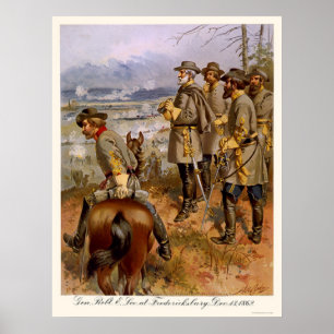 Robert E Lee på Fredericksburg, VA 1862 Poster