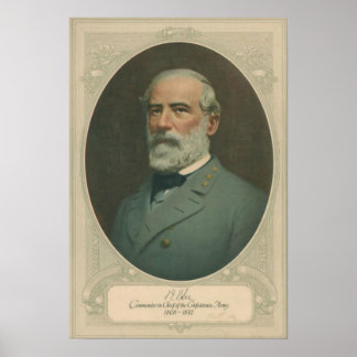 Robert E Lee Porträtt Poster